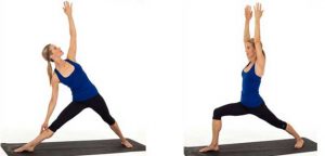 yoga burn kick start pose