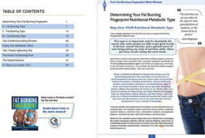 Fat burning table content