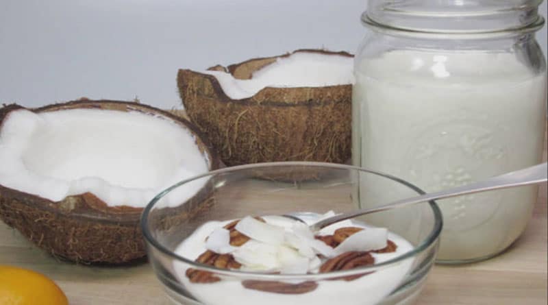 making coconut milk yogurt at home - Copy