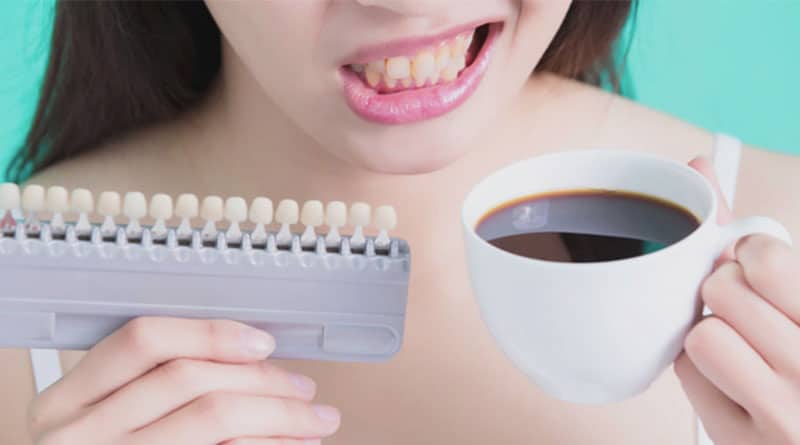 how to remove coffee stains from teeth