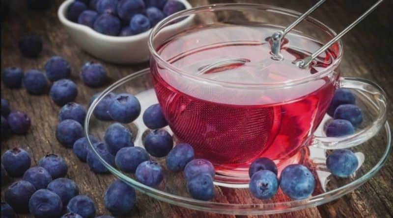 blueberry green tea boosting energy